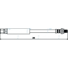 HOS3387 APEC Тормозной шланг