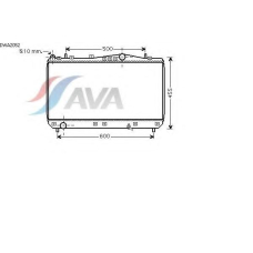 DWA2052 AVA Радиатор, охлаждение двигателя