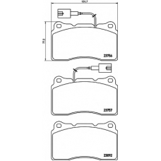 8DB 355 021-151 HELLA Комплект тормозных колодок, дисковый тормоз