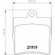 8DB 355 008-461 HELLA Комплект тормозных колодок, дисковый тормоз