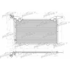 PRS1098 PATRON Конденсатор, кондиционер