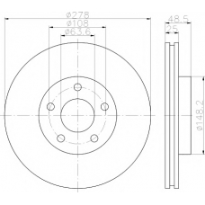 8DD 355 119-491 HELLA PAGID Тормозной диск