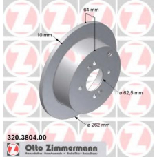 320.3804.00 ZIMMERMANN Тормозной диск