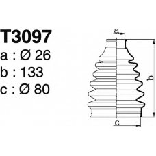 T3097 DEPA Комплект пылника, приводной вал