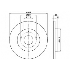 54810PRO PAGID Тормозной диск