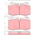 GDB1269 TRW Комплект тормозных колодок, дисковый тормоз