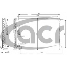 300204 ACR Конденсатор, кондиционер