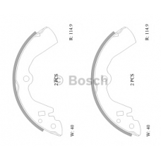 0 986 AB0 042 BOSCH Комплект тормозных колодок