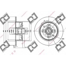 BD1765 DJ PARTS Тормозной диск