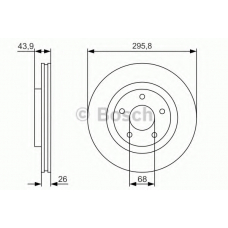 0 986 479 R89 BOSCH Тормозной диск