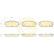 6119272 GIRLING Комплект тормозных колодок, дисковый тормоз