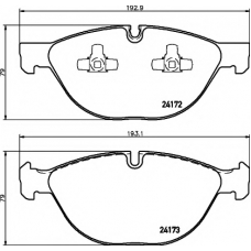 8DB 355 012-661 HELLA PAGID Комплект тормозных колодок, дисковый тормоз