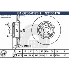 B1.G230-0176.1 GALFER Тормозной диск