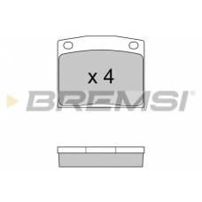 BP2095 BREMSI Комплект тормозных колодок, дисковый тормоз