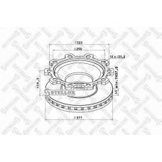 85-00805-SX STELLOX Тормозной диск