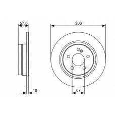 0 986 479 410 BOSCH Тормозной диск