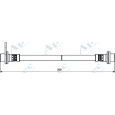 HOS3911 APEC Тормозной шланг