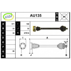 AU135 SERA Приводной вал