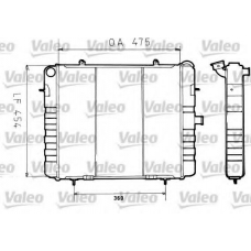 730158 VALEO Радиатор, охлаждение двигателя