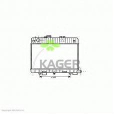 31-1385 KAGER Радиатор, охлаждение двигателя