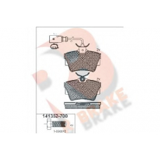 RB1352-700 R BRAKE Комплект тормозных колодок, дисковый тормоз