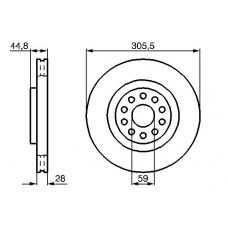 0 986 478 963 BOSCH Тормозной диск