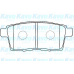 BP-4574 KAVO PARTS Комплект тормозных колодок, дисковый тормоз