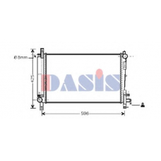 520045N AKS DASIS Радиатор, охлаждение двигателя