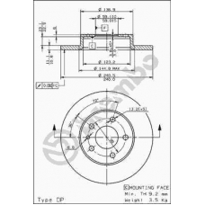 08.5085.21 BREMBO Тормозной диск