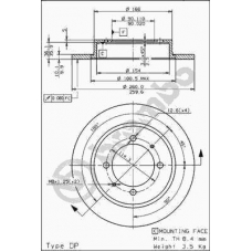 08.7042.11 BREMBO Тормозной диск