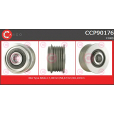 CCP90176 CASCO Ременный шкив, генератор