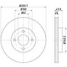 55399PRO PAGID Тормозной диск