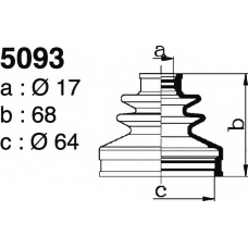5093 DEPA Комплект пылника, приводной вал