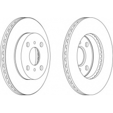 DDF1084-1 FERODO Тормозной диск