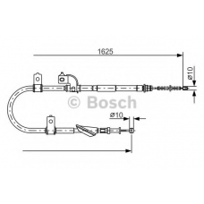 1 987 482 081 BOSCH Трос, стояночная тормозная система