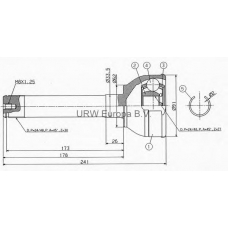 MS22630 URW Шарнир, приводной вал