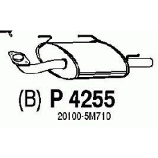 P4255 FENNO Глушитель выхлопных газов конечный