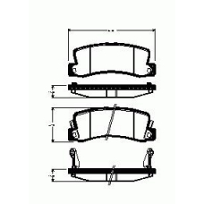 214.22 REMSA 214 22_=214 14=224551=d2114m-01 !колодки дисковые з.\ toyota camry 86-01/avensis/carina ii/e 87]