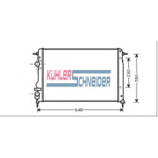 0900051 KUHLER SCHNEIDER Радиатор, охлаждение двигател