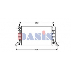 090032N AKS DASIS Радиатор, охлаждение двигателя