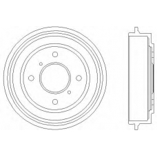 61232 PAGID Тормозной барабан