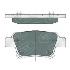 SP 369 SCT Комплект тормозных колодок, дисковый тормоз