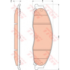 GDB4601 TRW Комплект тормозных колодок, дисковый тормоз