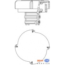 8MY 376 743-431 HELLA Крышка, резервуар охлаждающей жидкости