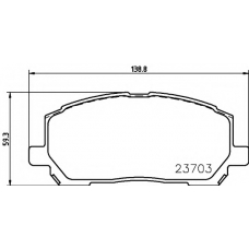 8DB 355 011-161 HELLA PAGID Комплект тормозных колодок, дисковый тормоз