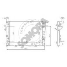 136540 SOMORA Радиатор, охлаждение двигателя