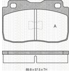 8110 15130 TRIDON Brake pads - front