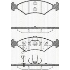 8110 18007 TRISCAN Комплект тормозных колодок, дисковый тормоз