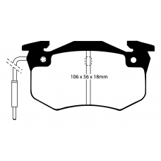 DP2458 EBC Brakes Колодки тормозные