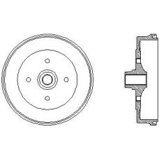 94008700 TEXTAR Тормозной барабан